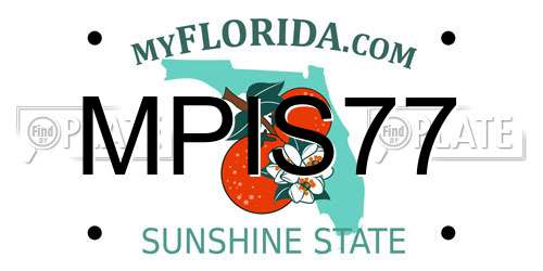 MPIS77 Florida License Plate