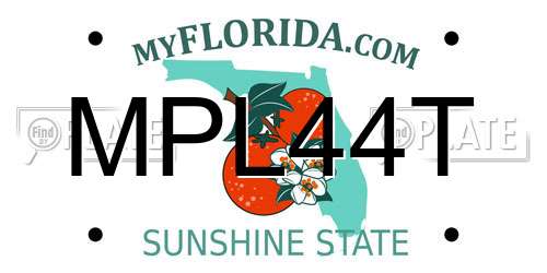 MPL44T Florida License Plate
