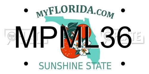 MPML36 Florida License Plate