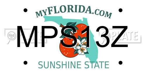 MPS13Z Florida License Plate