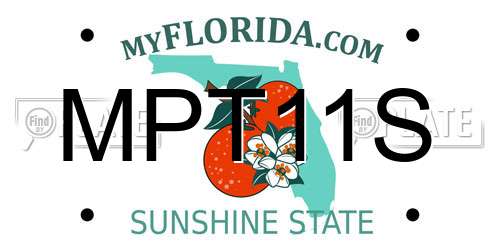 MPT11S Florida License Plate