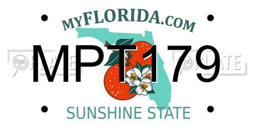 MPT179 Florida License Plate