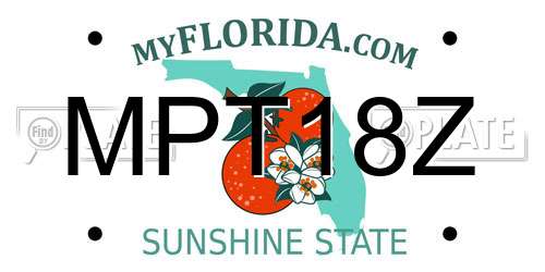 MPT18Z Florida License Plate