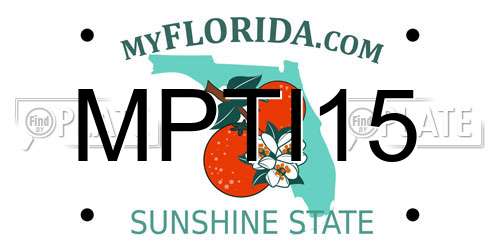 MPTI15 Florida License Plate