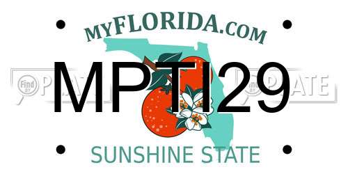 MPTI29 Florida License Plate
