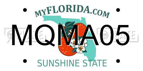 MQMA05 Florida License Plate