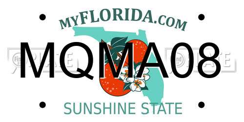 MQMA08 Florida License Plate
