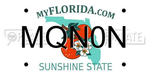 MQN0N Florida License Plate