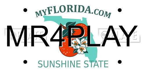 MR4PLAY Florida License Plate