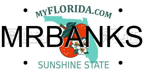 MRBANKS Florida License Plate