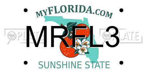 MRFL3 Florida License Plate