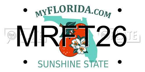 MRFT26 Florida License Plate