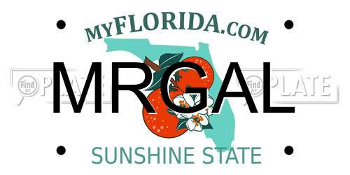 MRGAL Florida License Plate