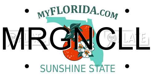 MRGNCLL Florida License Plate
