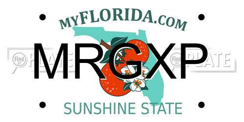 MRGXP Florida License Plate
