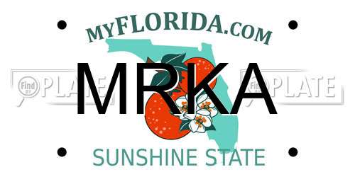 MRKA Florida License Plate