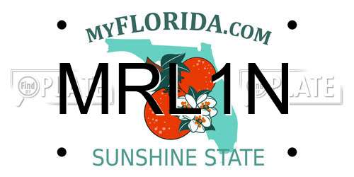 MRL1N Florida License Plate