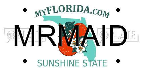 MRMAID Florida License Plate