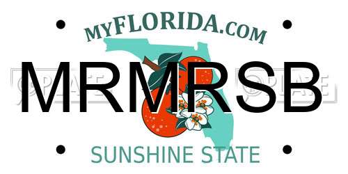 MRMRSB Florida License Plate