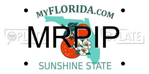 MRPIP Florida License Plate