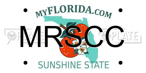 MRSCC Florida License Plate