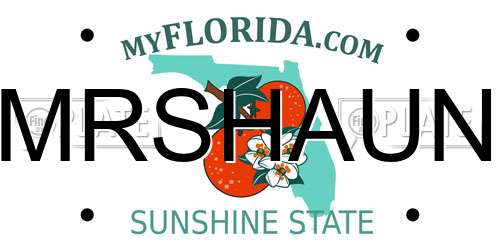 MRSHAUN Florida License Plate