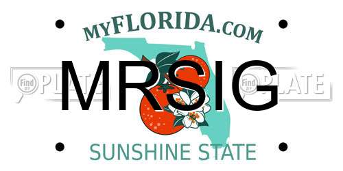 MRSIG Florida License Plate