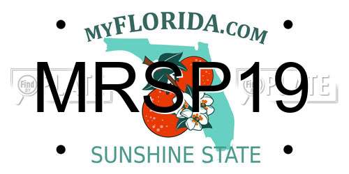 MRSP19 Florida License Plate