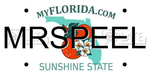 MRSPEEL Florida License Plate