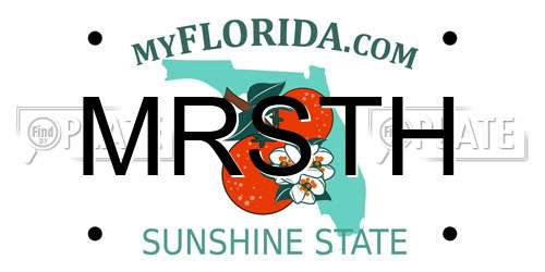 MRSTH Florida License Plate