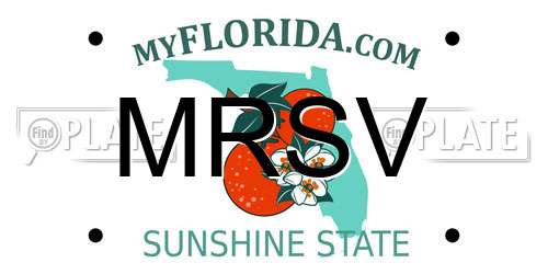 MRSV Florida License Plate