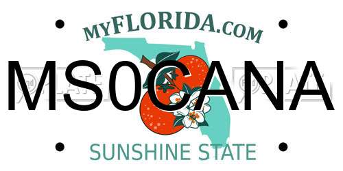 MS0CANA Florida License Plate