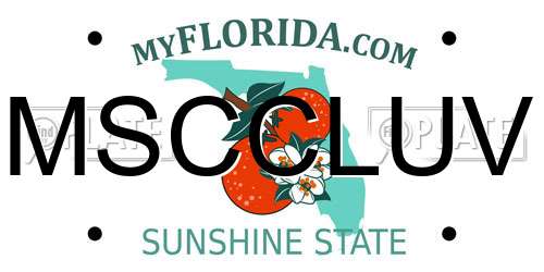 MSCCLUV Florida License Plate