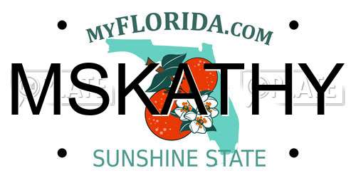 MSKATHY Florida License Plate