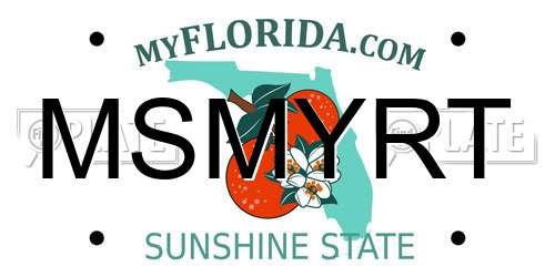 MSMYRT Florida License Plate