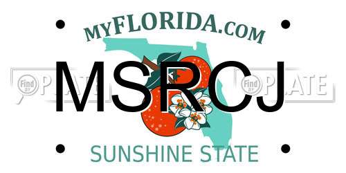 MSRCJ Florida License Plate