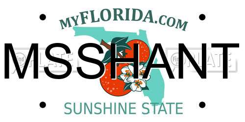 MSSHANT Florida License Plate