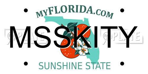 MSSKITY Florida License Plate