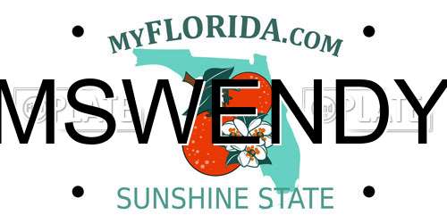 MSWENDY Florida License Plate