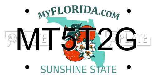MT5T2G Florida License Plate