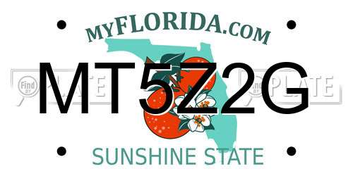 MT5Z2G Florida License Plate