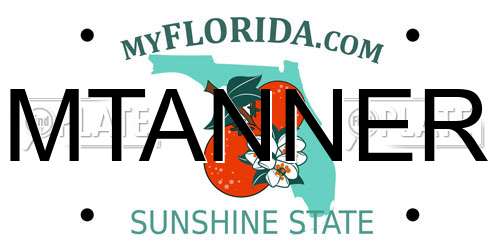 MTANNER Florida License Plate