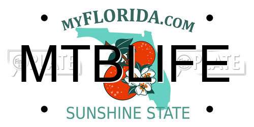MTBLIFE Florida License Plate