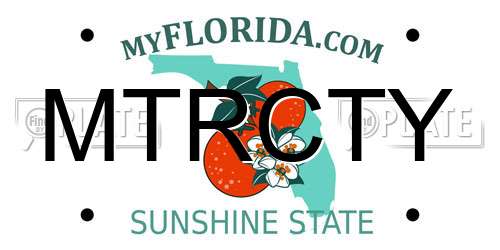 MTRCTY Florida License Plate