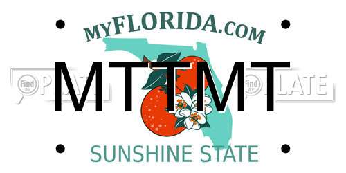 MTTMT Florida License Plate