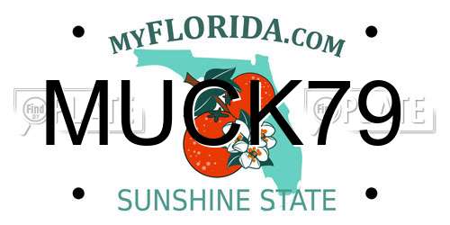 MUCK79 Florida License Plate