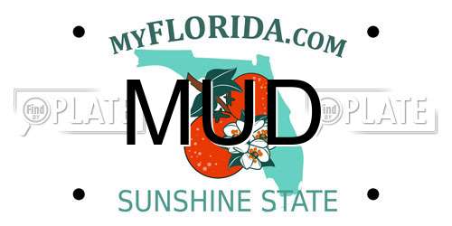 MUD Florida License Plate