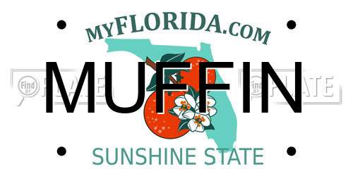 MUFFIN Florida License Plate