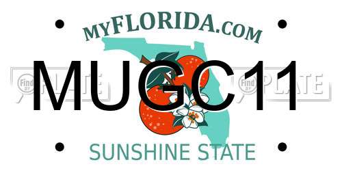MUGC11 Florida License Plate