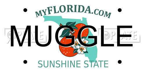 MUGGLE Florida License Plate